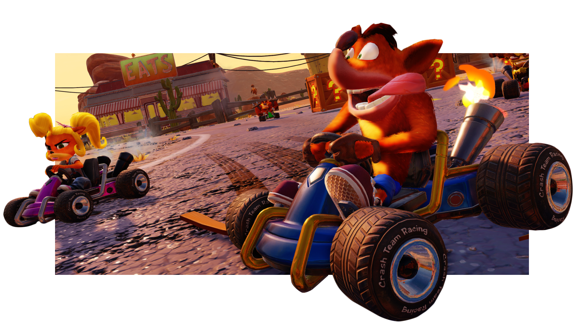 Banner do game Crash Team Racing Nitro-Fueled para PS4